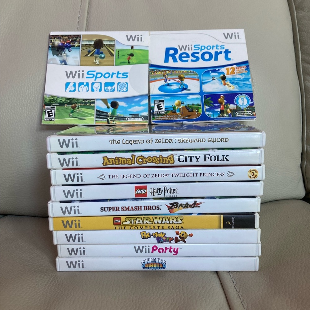 Wii games, various